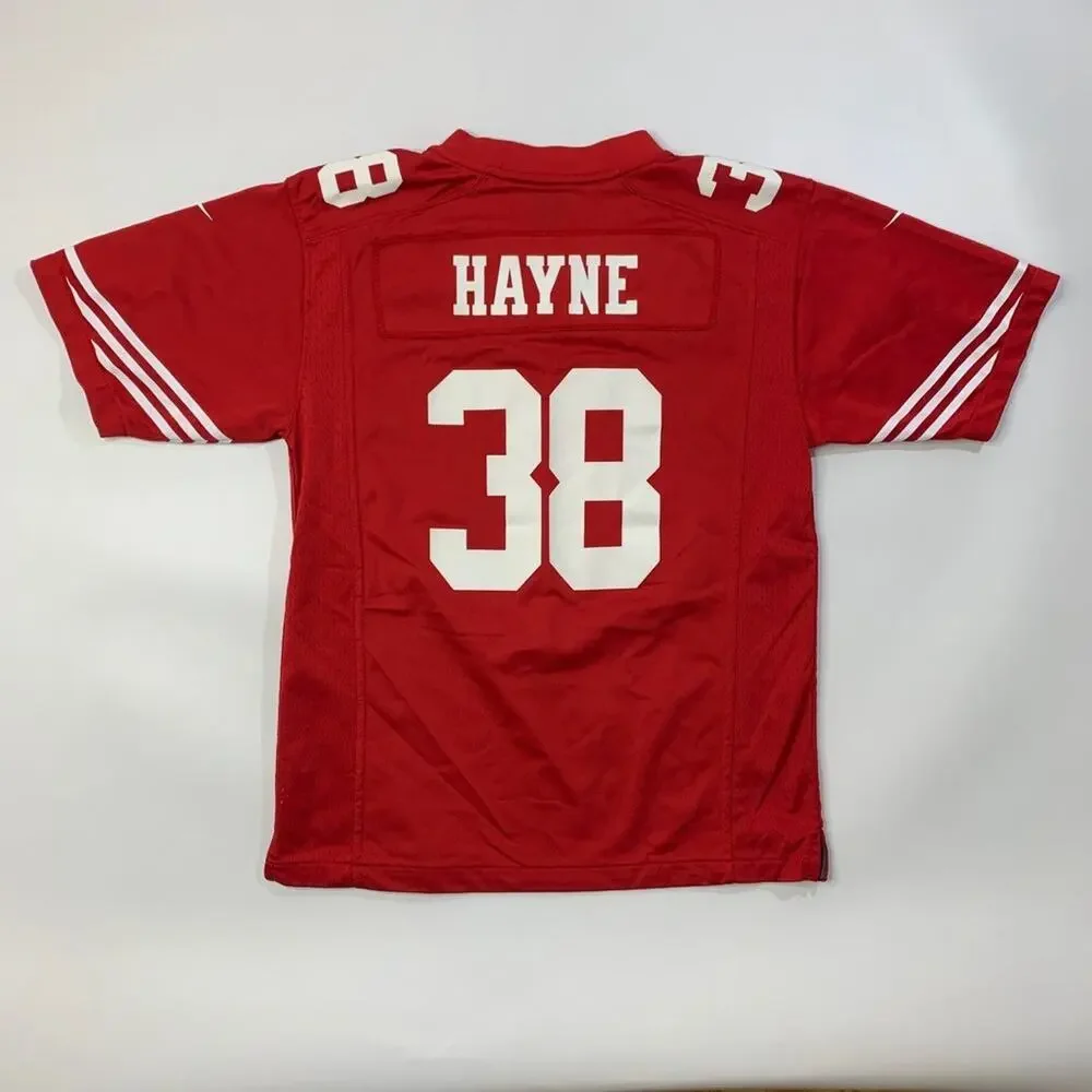 San Francisco 49ers Jersey Youth Kids Large Red Jarryd Hayne 38 NFL OnField Nike